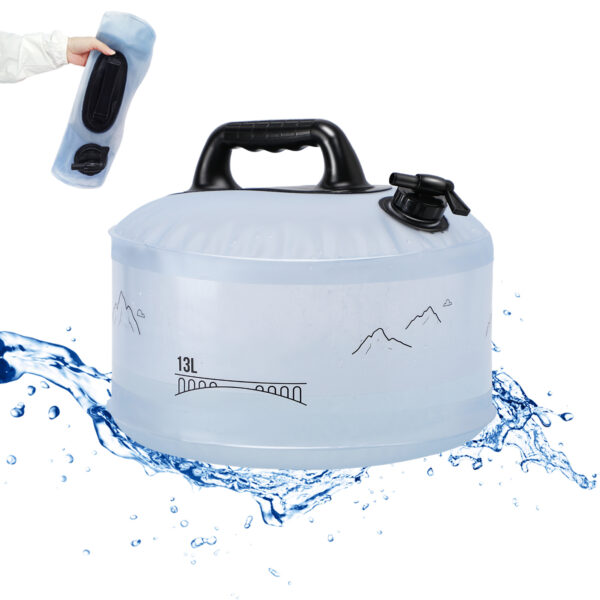 13L Camping Portable Water Bag Outdoor Hiking Travel Emergency Car Water Storage Equipment Home Living Water Tanks Foldable Water Container - Image 6