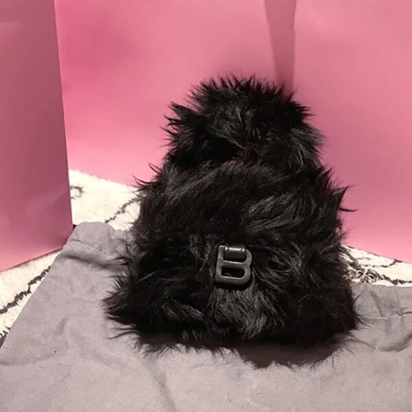Candy Color Plush One Shoulder Diagonal Tote New - Image 4