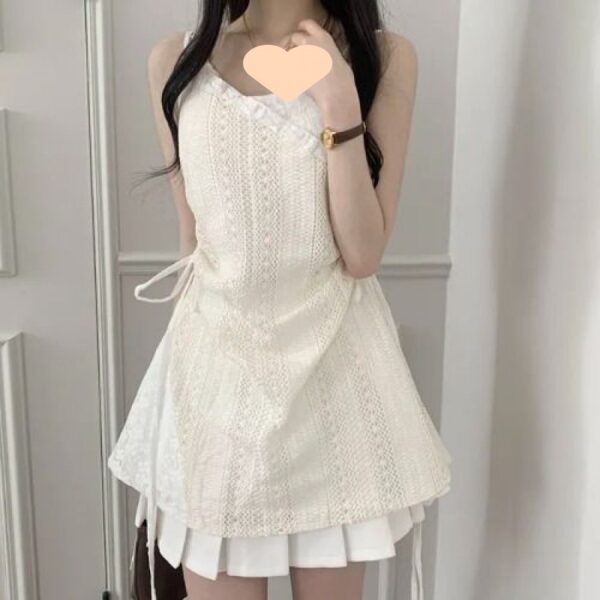 Western Style Drawstring Lace Waist Lace Sling