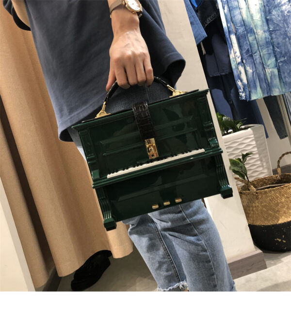 Piano Acrylic Box Shoulder Crossbody Small Square Bag - Image 4