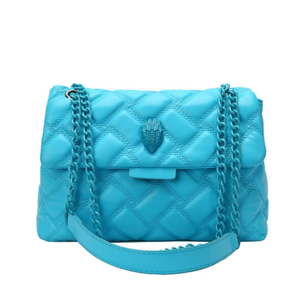 Plaid Embossed Chain Personality Shoulder Bag - Image 5