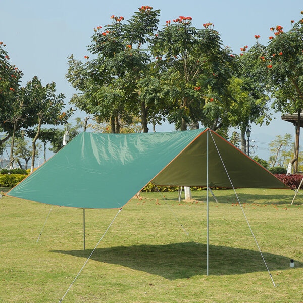 Rainproof And Sunscreen Beach Coated Silver Canopy Pergola - Image 3