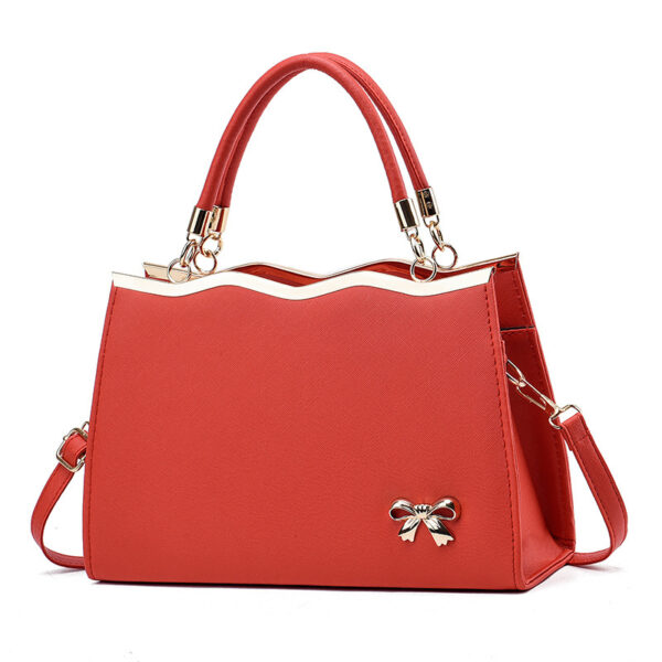 Fashion Bowknot Handbag Large Capacity Shoulder Messenger Bag - Image 5