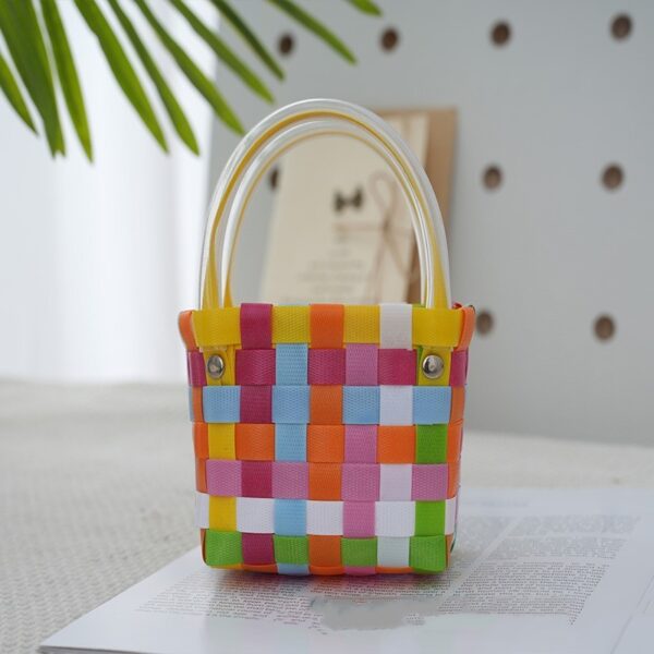 Ins Style Portable Small Square Bag Woven - Image 5