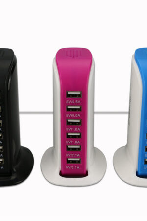 6 Port USB Sailboat Power Strip Charger
