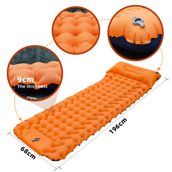 Outdoor Camping Travel Portable Inflatable Cushion Built-in Foot Inflatable - Image 10