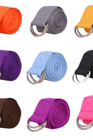 Pure Cotton Yoga Stretch Belt Fitness Tension Belt