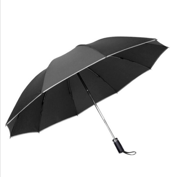 Inverted Umbrella Travel Portable Windproof Folding Umbrella,10Ribs Auto  Close Umbrella,Reflective Stripes For Night Safety - Image 2