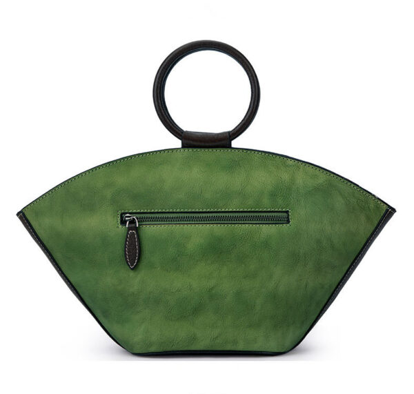 Vintage leather one-shoulder bag - Image 2