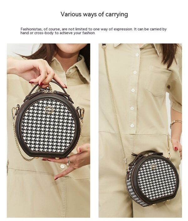Retro Easy Matching Round Women's Bag Crossbody Shoulder Bag - Image 7