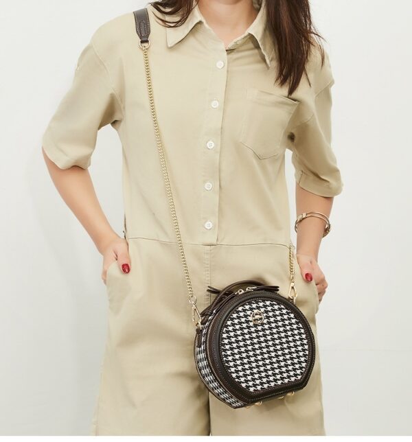 Retro Easy Matching Round Women's Bag Crossbody Shoulder Bag - Image 10