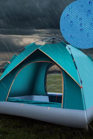 3-4 Double Automatic Outdoor Camping Tent Thick Rain And Sun Protection