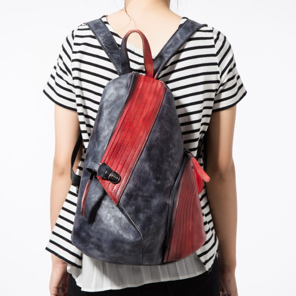 Cowhide women's backpack - Image 2