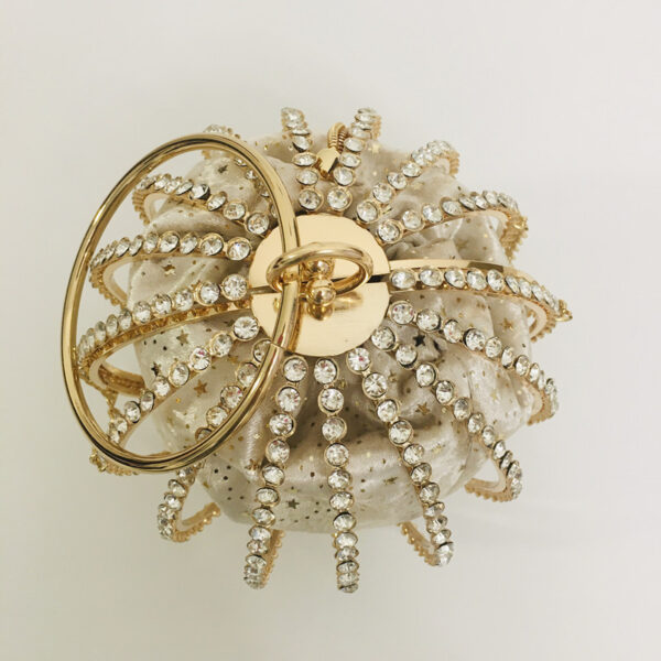 Hollow diamond ball bag dinner bag bird cage bun mother bag handbag - Image 6
