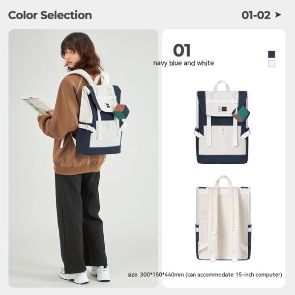 Backpack Female College Student Commuting Large Capacity - Image 2