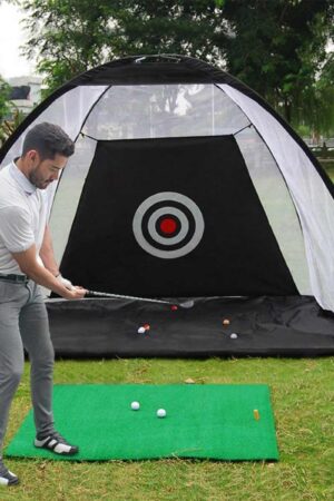 Golf Practice Net Tent Golf Hitting Cage Garden Grassland Practice Tent Golf Training Equipment Mesh Outdoor