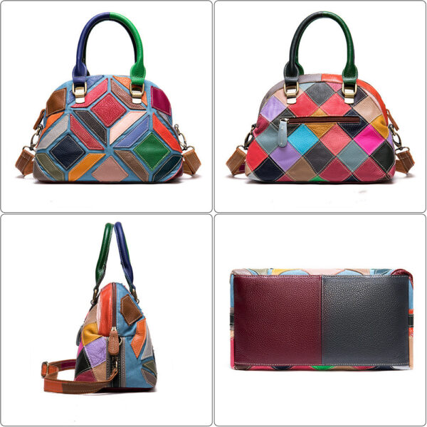 Head Layer Color Leather Cross - Slung Handbag Lady - Image 5