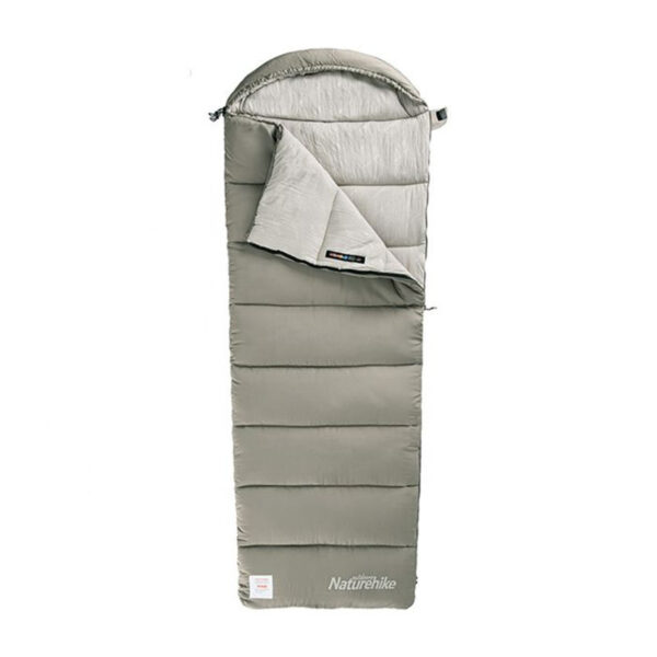 Envelope Hooded Cotton Sleeping Bag Can Be Washed And Stitched Double Tent Camping - Image 6