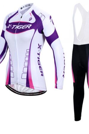 Spring and autumn women's long-sleeved cycling jersey suit