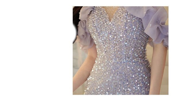 Evening Gown Women's Halter French Style - Image 6