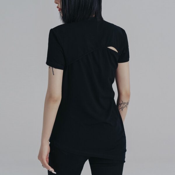 Personalized Circular Arc Design Simple And Thin Short Sleeve - Image 3