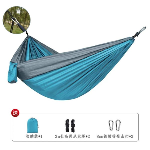 Hammock Outdoor Camping Camping Single Double Parachute Cloth - Image 4