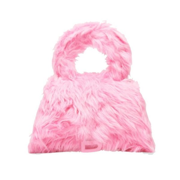 Candy Color Plush One Shoulder Diagonal Tote New - Image 2
