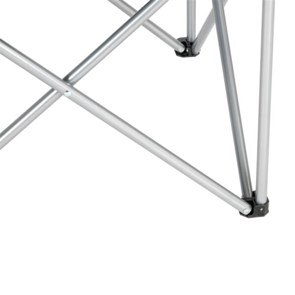 Camping Chair, Grey Iron Frame, Off-white - Image 5