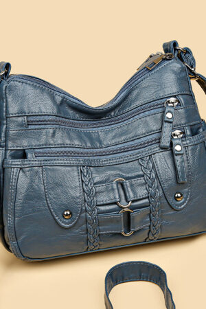 Fashion Large Space Knitted Messenger Bag Korean Simple