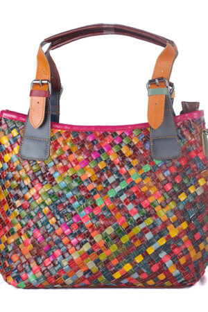 Cowhide ladies single shoulder bag