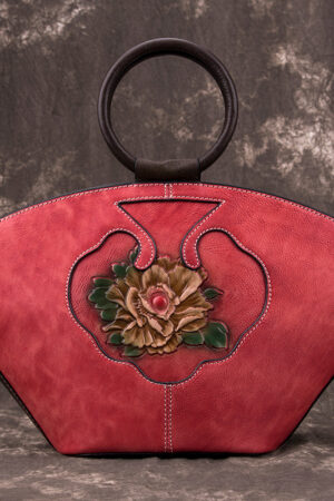 Vintage leather one-shoulder bag