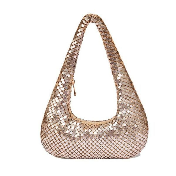 Women's Underarm Bag Aluminum Sheet Dinner Party Fashion Handbag - Image 5