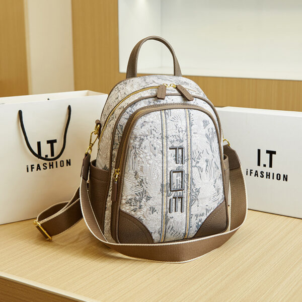 Backpack Trendy Printed Schoolbag Special Interest Light Luxury Fashion All-match Travel Backpack For Women - Image 2