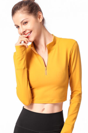 Long Sleeve Skinny Yoga Wear T-Shirt