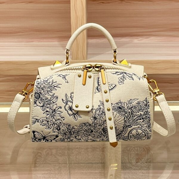 Embroidery Portable Women's Pillow Bag - Image 8