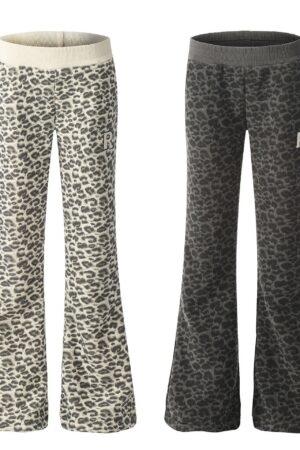 Women's Elegant Woolen Cotton Wide-leg Mid-waist Casual Pants