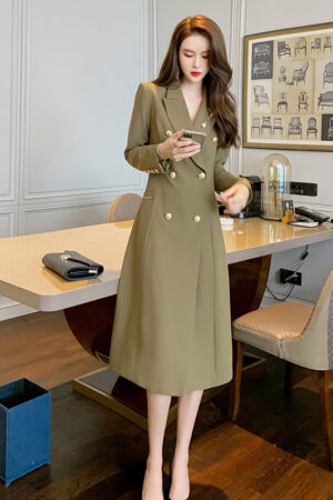 Fashion Trench Coat Women's Design Mid-length