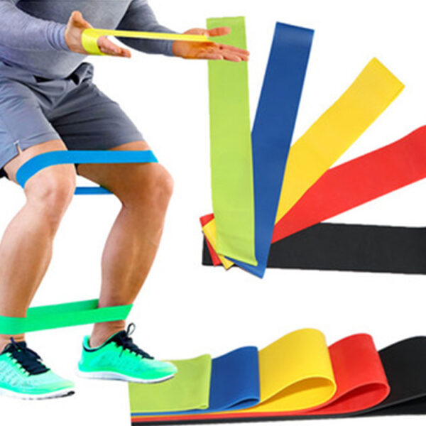 Multifunctional Rally TPE11 Piece Set Fitness Rally Rope Latex Elastic Cord Resistance Ring - Image 2