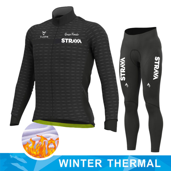 Jacket Fleece Thermal Sweater Rossi Cycling Wear - Image 4