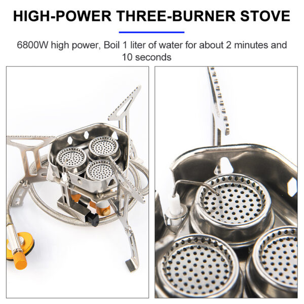 Foldable Portable Split Windproof Picnic Stove - Image 5