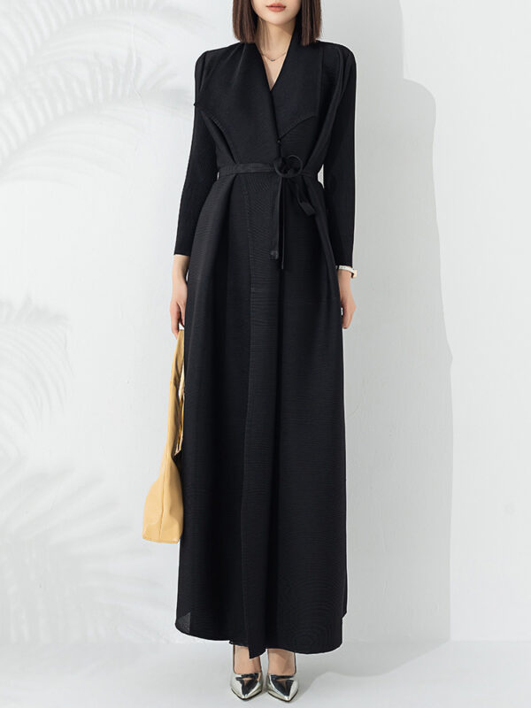 Graceful And Fashionable Long Trench Coat For Women - Image 6