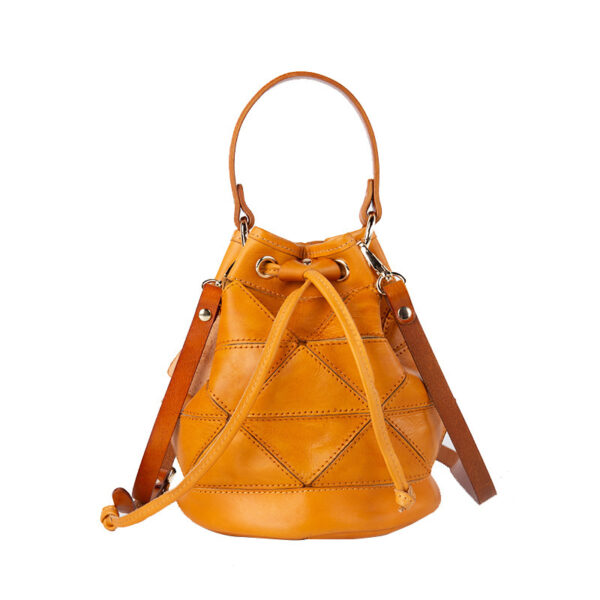 Geometric Stitching Crossbody Women's Bag Literary Handbag - Image 5