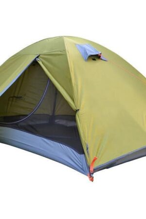 Lightweight Camping Tent Double Layer Fiberglass 2 Person Waterproof Portable Travel Tent