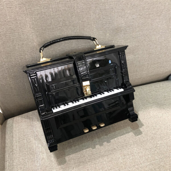 Piano Acrylic Box Shoulder Crossbody Small Square Bag - Image 2