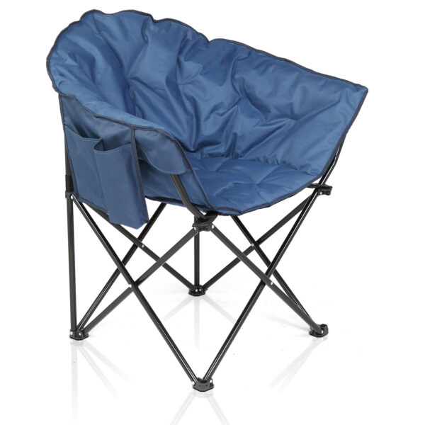 Blue Camping Chair Steel Pipe 120kg - Image 7