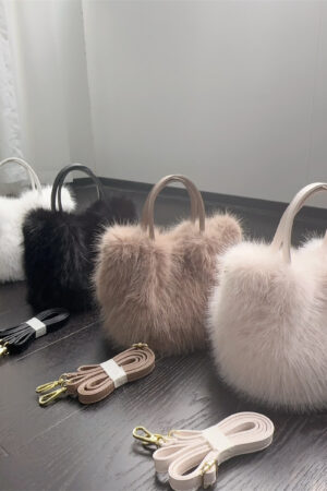 Women's Fox Fur-style Tote Bag