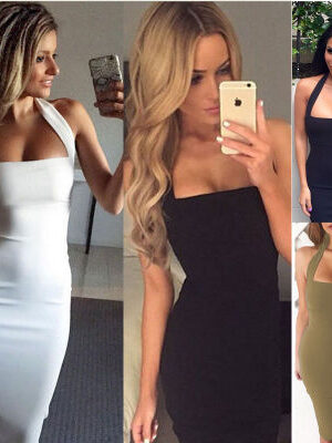 Halter sexy dress female