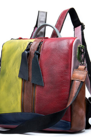 Street Cool Retro Color Rubbing Multifunctional Shoulder Bag