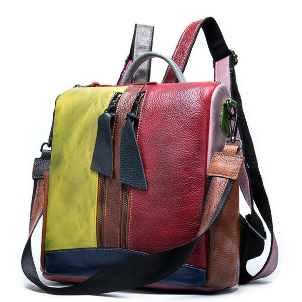 Street Cool Retro Color Rubbing Multifunctional Shoulder Bag