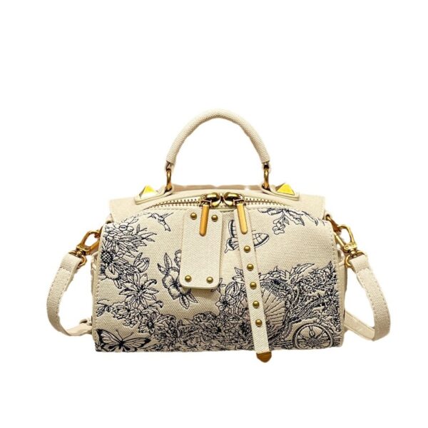 Embroidery Portable Women's Pillow Bag - Image 5